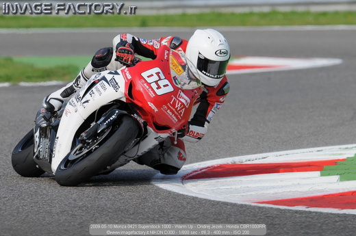 2009-05-10 Monza 0421 Superstock 1000 - Warm Up - Ondrej Jezek - Honda CBR1000RR